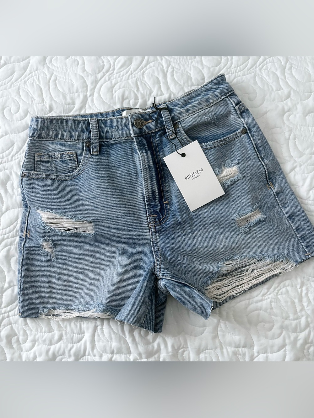 2 pairs of women’s denim shorts by Hidden Jeans